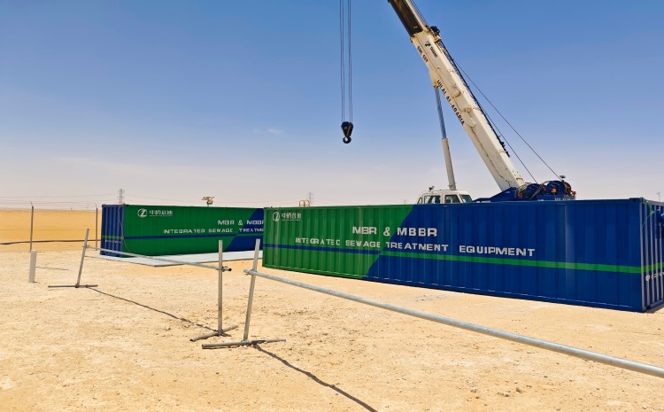 Integrated sewage treatment equipment exported to S